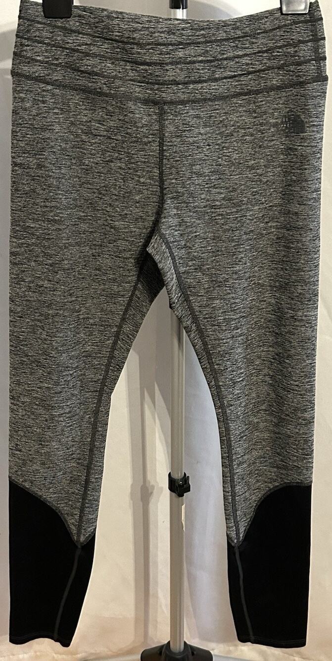 The North Face Gray and Black Cropped Leggings Women's size S